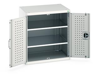 Bott Tool Storage Cupboards for workshops with Shelves and or Perfo Doors Bott Perfo Door Cupboard 800Wx650Dx900mmH - 2 Shelves